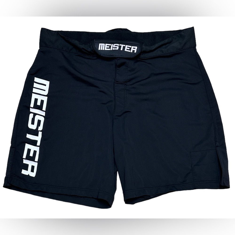 Meister Mens’s Stretch Sprint Board MMA Training Black Activewear Shorts Size XL